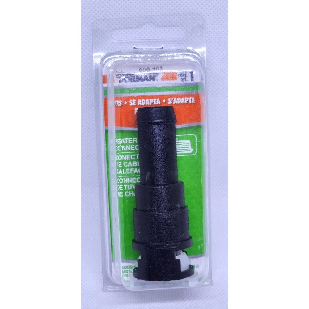 Adv Dorman 800-403 Heater Hose Connector For Ford/GM 2009-86 Durable Black